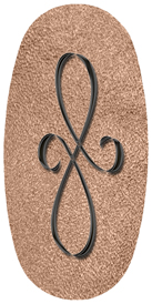 DASOV 601 BK SH BZ Black Scroll Shimmer Bronze Background